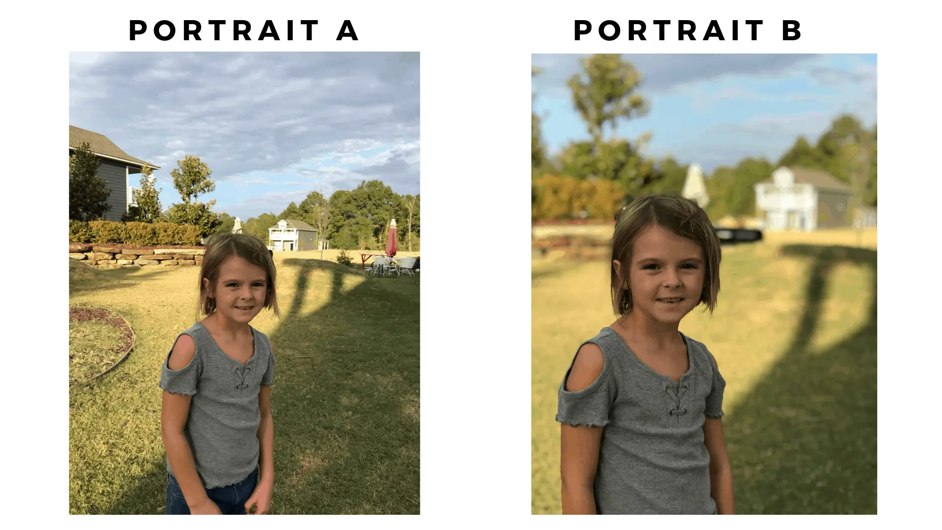 portrait a vs portrait b