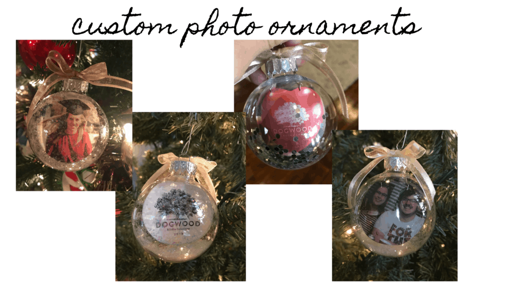 custom photo christmas ornaments