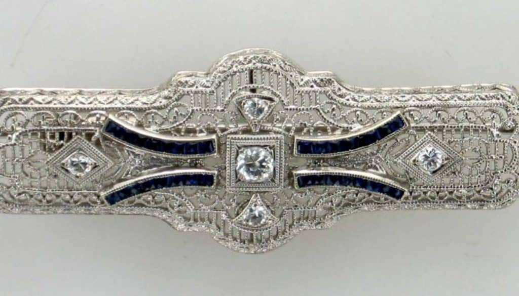 an antique jewelry piece