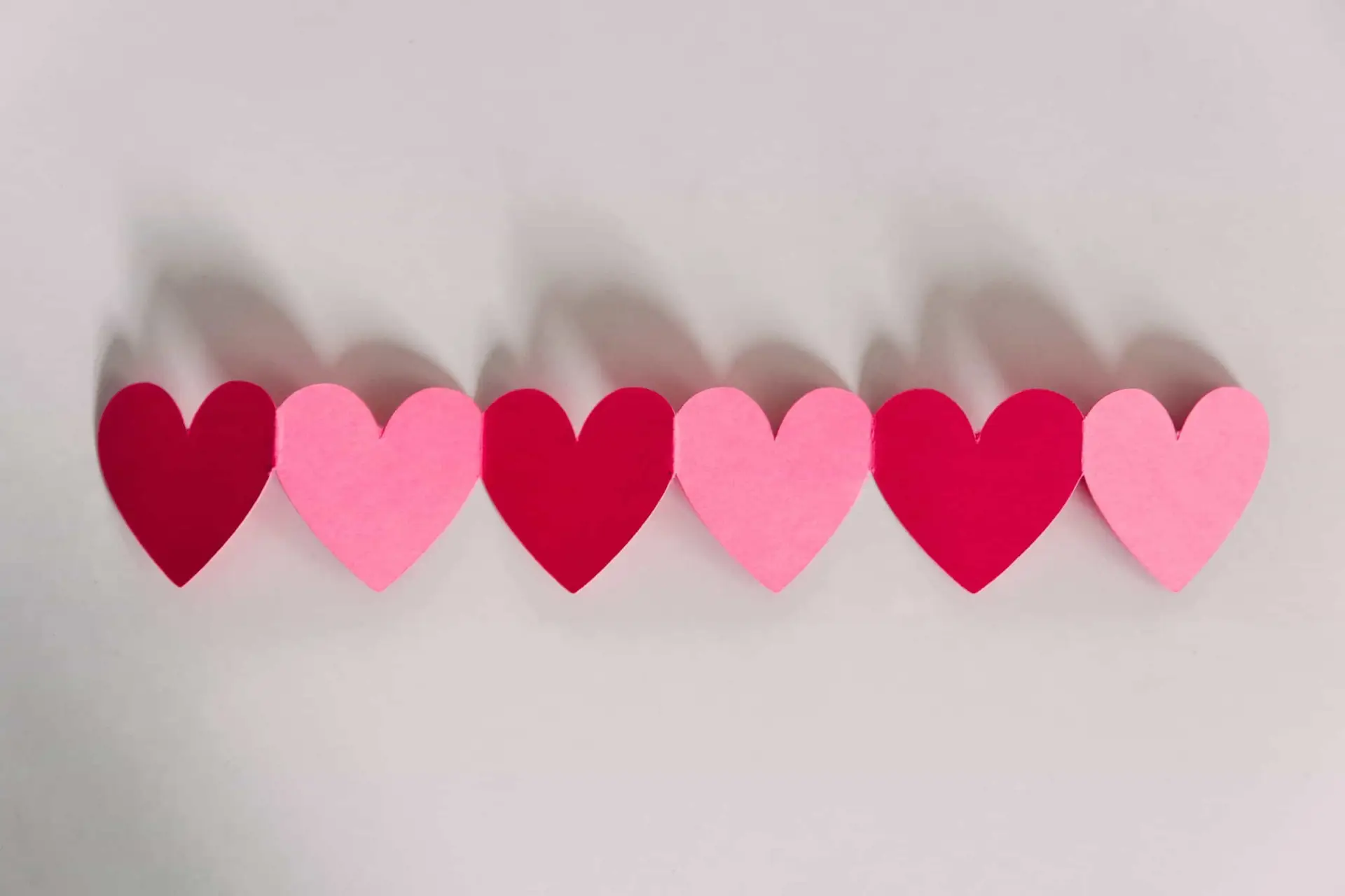 paper heart garland