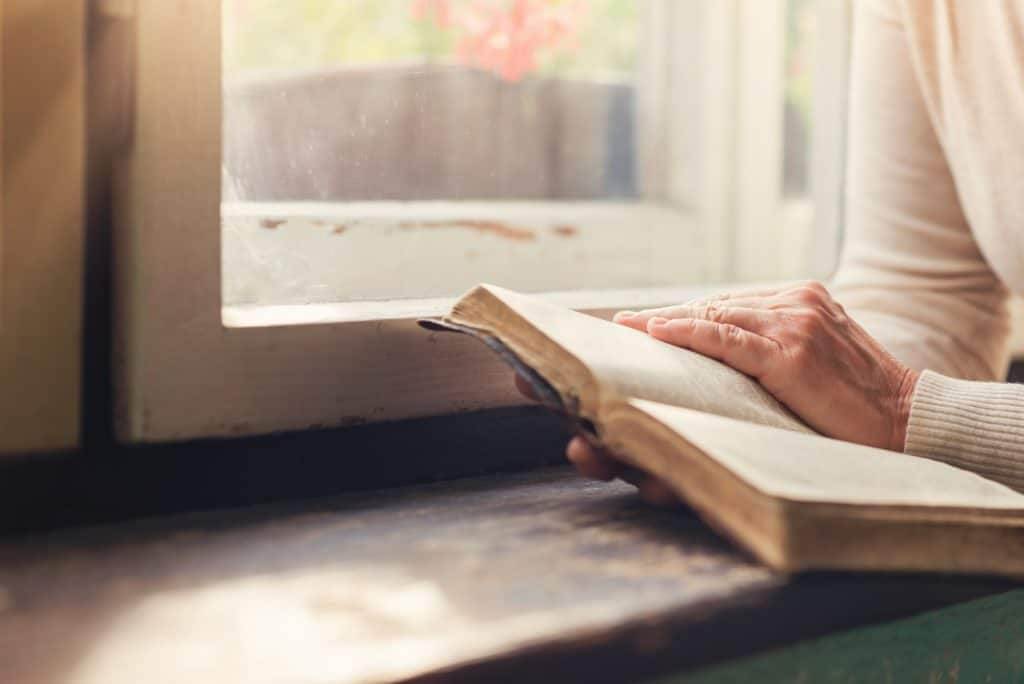 Woman with bible