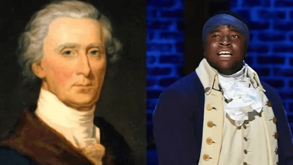 hercules mulligan historical portrait and actor side by side