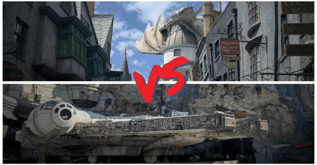 wizarding world of harry potter versus star wars galaxy's edge