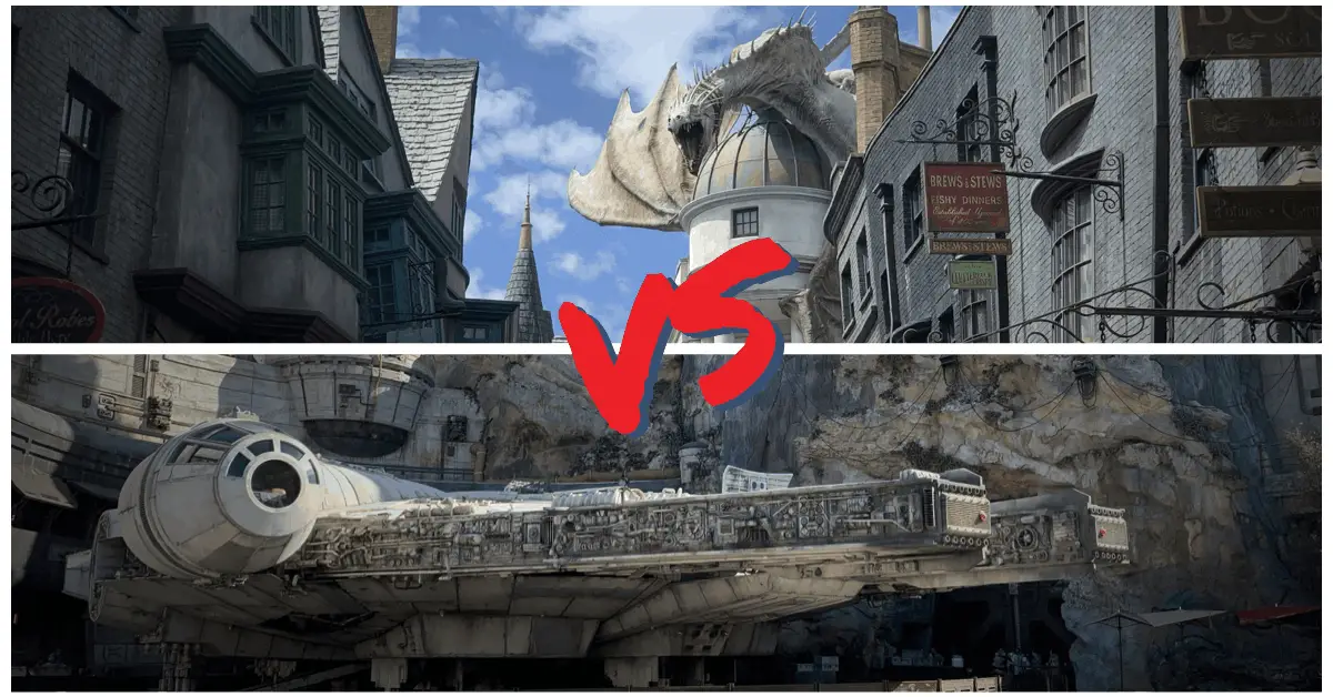 wizarding world of harry potter versus star wars galaxy's edge