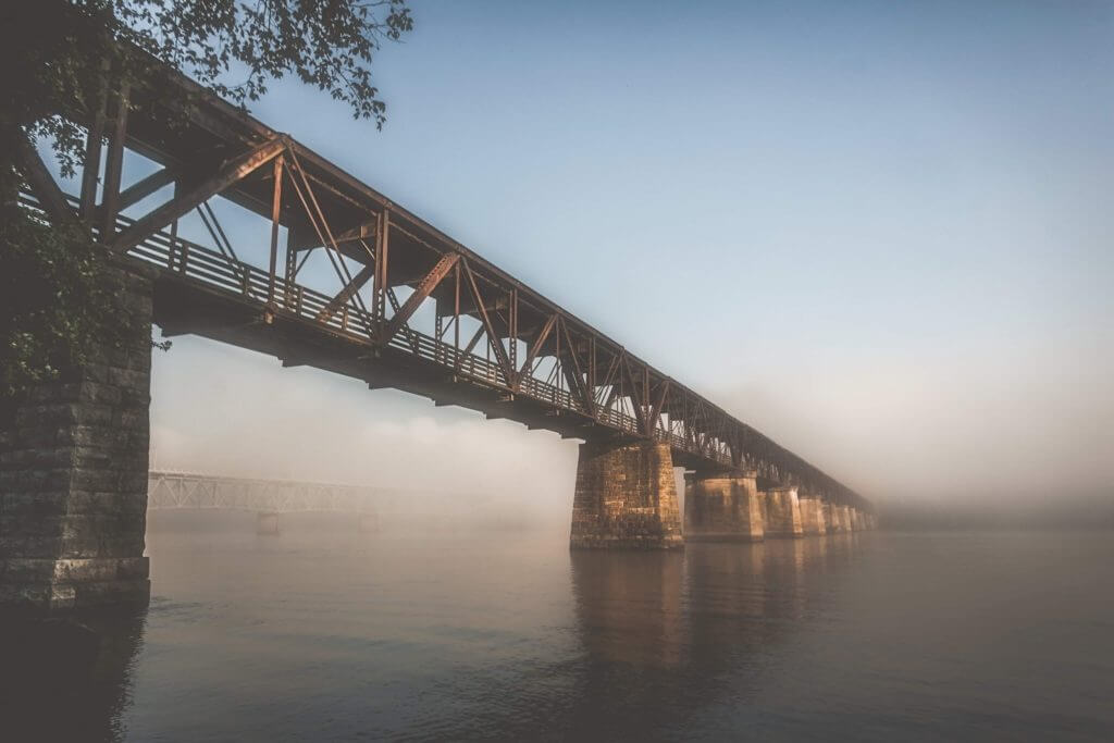 The Old Railroad Bridge in The Shoals 1 The Old Railroad Bridge in The Shoals 1