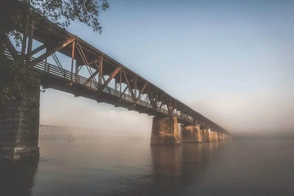 The Old Railroad Bridge in The Shoals 1